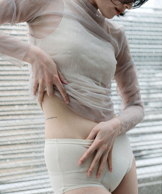 オーガニックコットン吸水ショーツフル(ジンジャー)