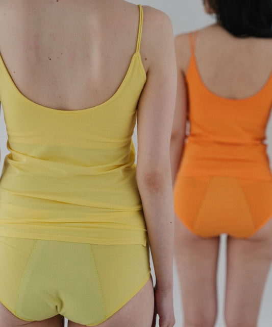 オーガニックコットン吸水ショーツフル(ミモザ)