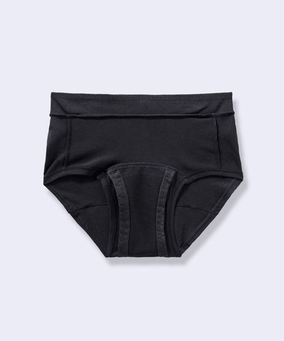 オーガニックコットン吸水ショーツボクサー(ブラックチャーム)