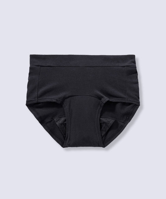 オーガニックコットン吸水ショーツボクサー(ブラックチャーム)