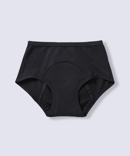 オーガニックコットン吸水ショーツフル(ブラックチャーム)