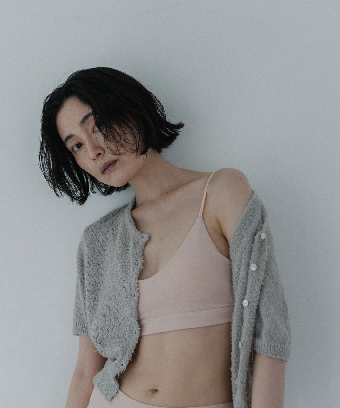 オーガニックコットンカップ付きブラ(サクラ)