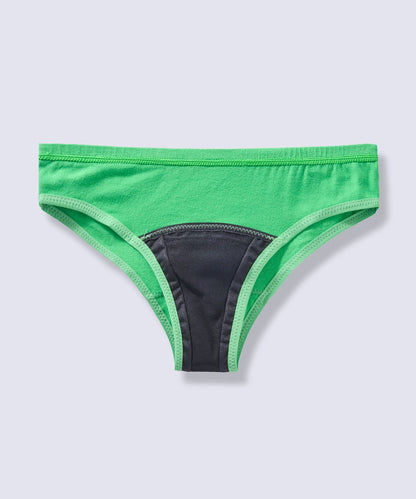 オーガニックコットン吸水ショーツスリム(モンステラ)