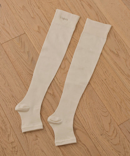 オーガニックコットンオーバーニーソックス